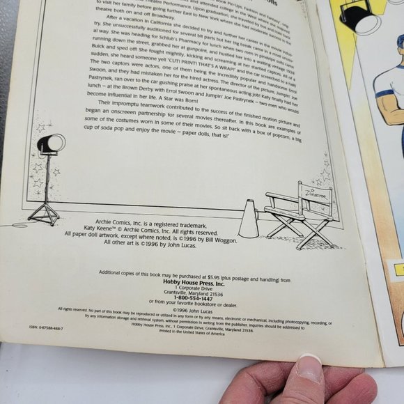 Vintage 1995/1996 Katy Keene Paper Doll Books Lot Of Two New John Lucas - Picture 9 of 10